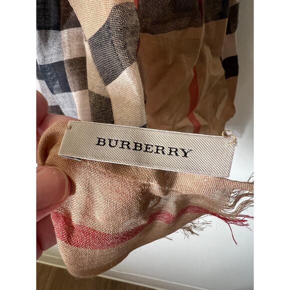 Burberry Patterned Scarf - Picture 2 of 4